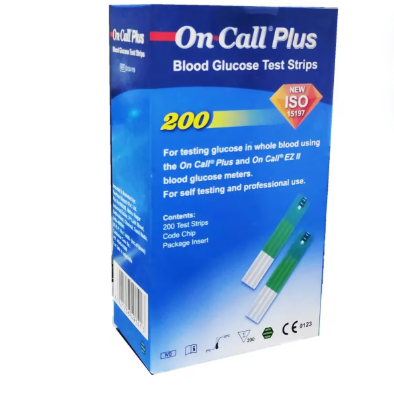 On Call Plus Blood Glucose Test Strips (200 Test Strips)